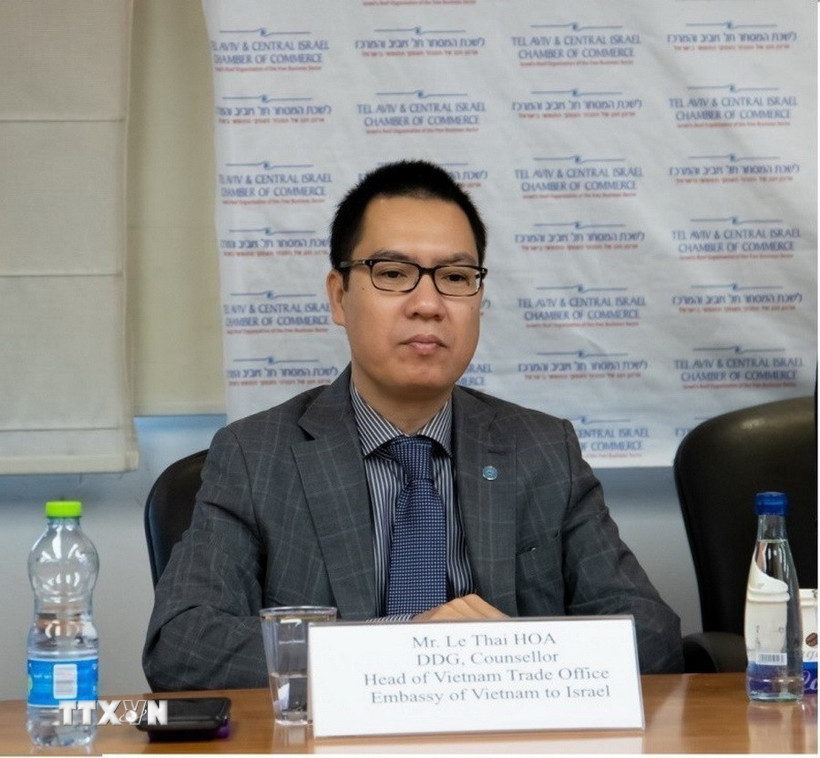 Tham tán Thương mại Việt Nam tại Israel Lê Thái Hòa. (Ảnh: TTXVN phát)