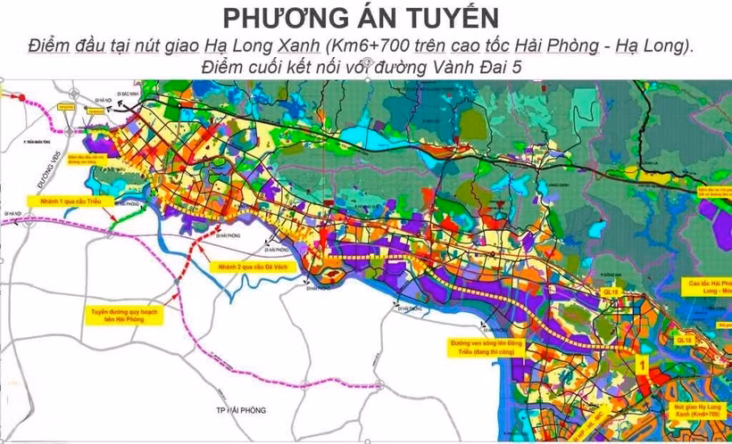 Phương án giới tuyến đề xuất. (Ảnh: Cổng Thông tin điện tử tỉnh Quảng Ninh)