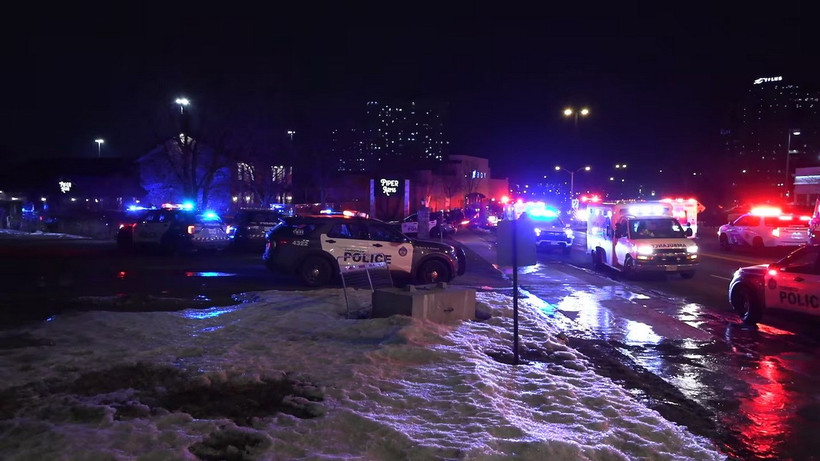 Hiện trường vụ xả súng. (Ảnh: CTV News Toronto)