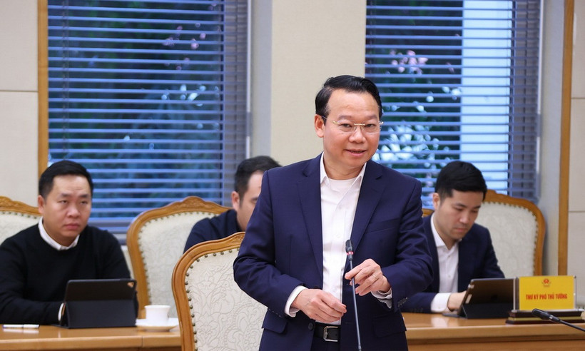 Bộ trưởng Bộ Nông nghiệp và Môi trường Đỗ Đức Duy phát biểu. (Ảnh: Văn Điệp/TTXVN)