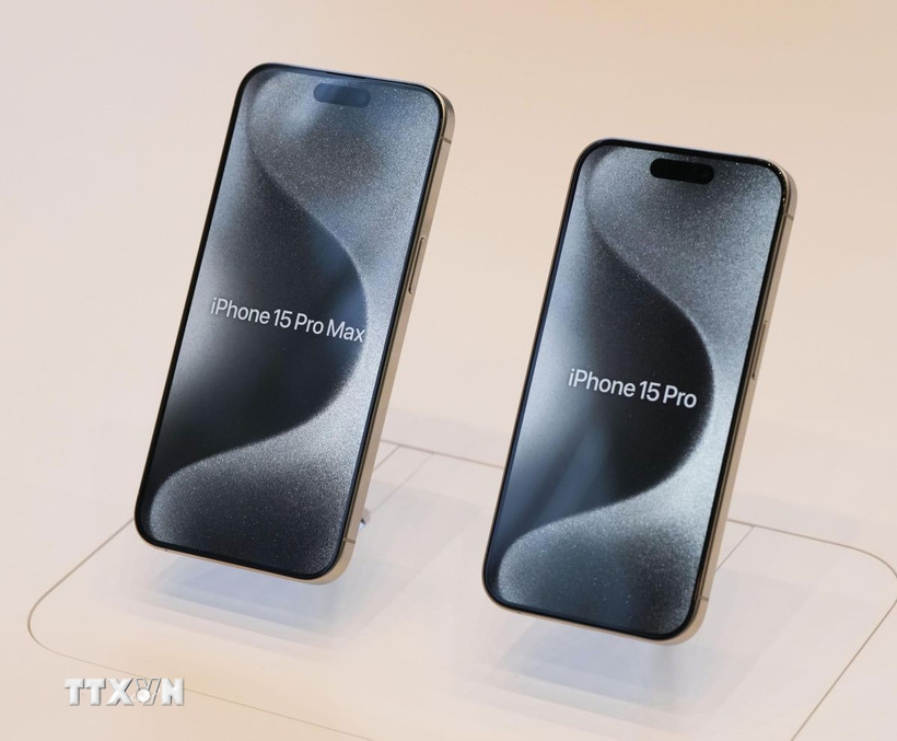 Điện thoại iPhone của Apple. (Ảnh: Kyodo/TTXVN)