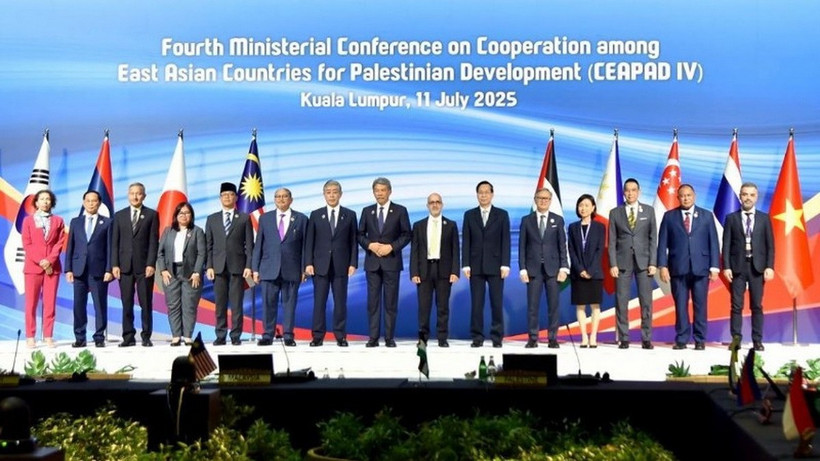 Phó Thủ tướng, Bộ trưởng Ngoại giao Bùi Thanh Sơn tham dự Hội nghị lần thứ 4 về Hợp tác giữa các nước Đông Á vì sự phát triển của Palestine. (Ảnh: Báo Thế giới và Việt Nam)