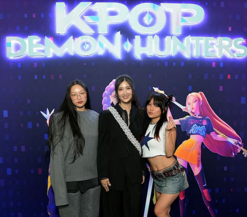 Audrey Nuna, EJAE và Rei Ami tham dự buổi chiếu đặc biệt KPop Demon Hunters vào ngày 16/6/2025 tại Los Angeles, California. (Ảnh: Getty Images)