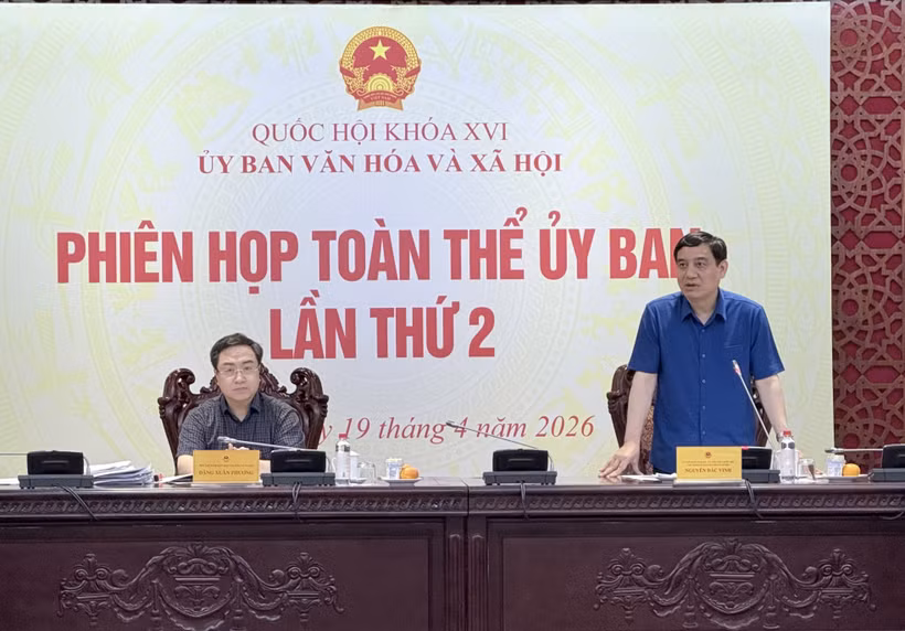 Đồng chí Nguyễn Đắc Vinh, Ủy viên Ban Chấp hành Trung ương Đảng, Chủ nhiệm Ủy ban chủ trì Phiên họp. (Ảnh: Đỗ Bình/TTXVN)