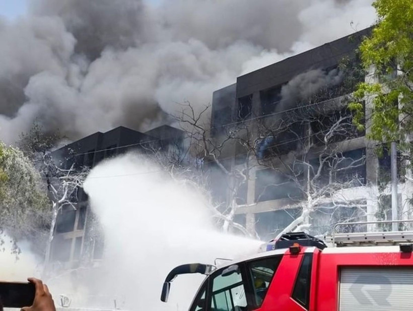 Hình ảnh trên mạng xã hội về hiện trường vụ tai nạn.