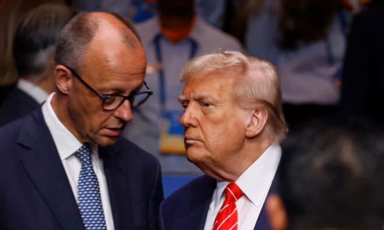 Thủ tướng Đức Friedrich Merz và Tổng thống Donald Trump. (Ảnh: AP)