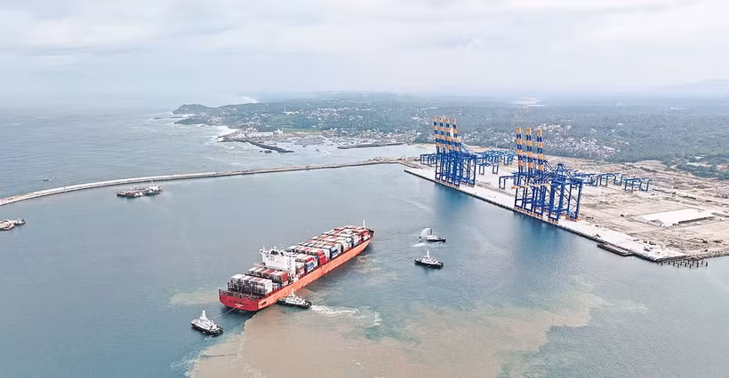 Cảng biển quốc tế Vizhinjam. (Ảnh: newindianexpress)