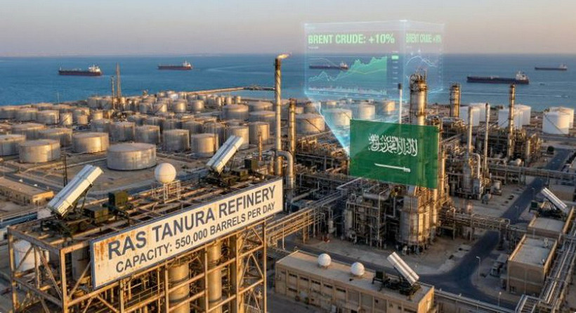 Nhà máy lọc dầu Ras Tanura. (Ảnh: discoveryalert)