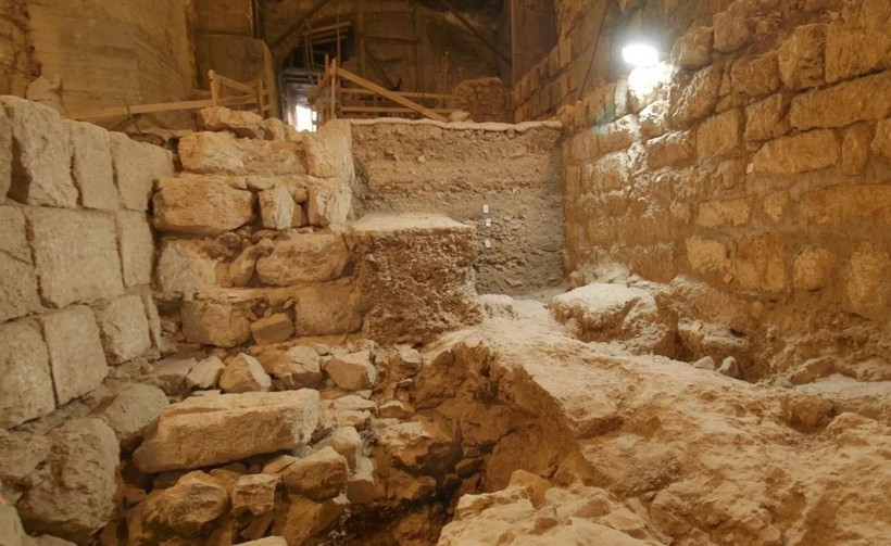 Theo các sử liệu, tường Hasmonean cao hơn cả tường thành hiện nay của khu Thành cổ Jerusalem. (Ảnh: AA)