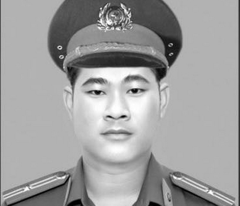 Đồng chí Nguyễn Văn Kha, cán bộ Công an xã Vĩnh Tường (huyện Vị Thủy) hy sinh khi thi hành công vụ.