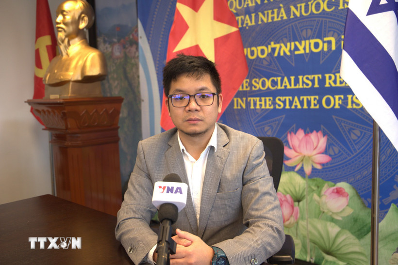 Đại biện Đại sứ quán Việt Nam tại Israel Nghiêm Xuân Hải Đăng. (Ảnh: Thanh Bình/TTXVN)