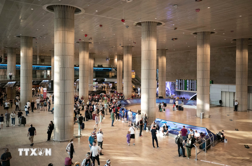 Sân bay quốc tế Ben Gurion, gần Tel Aviv, Israel. (Ảnh: THX/TTXVN)