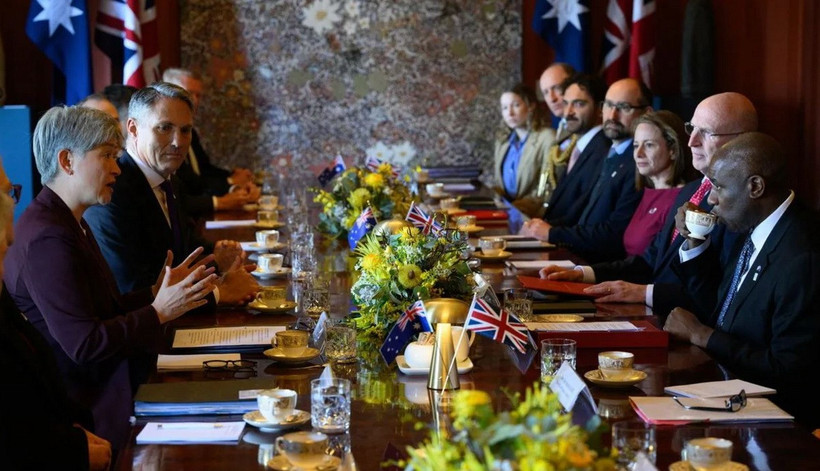 Quang cảnh cuộc đối thoại 2+2. (Ảnh: AAP)