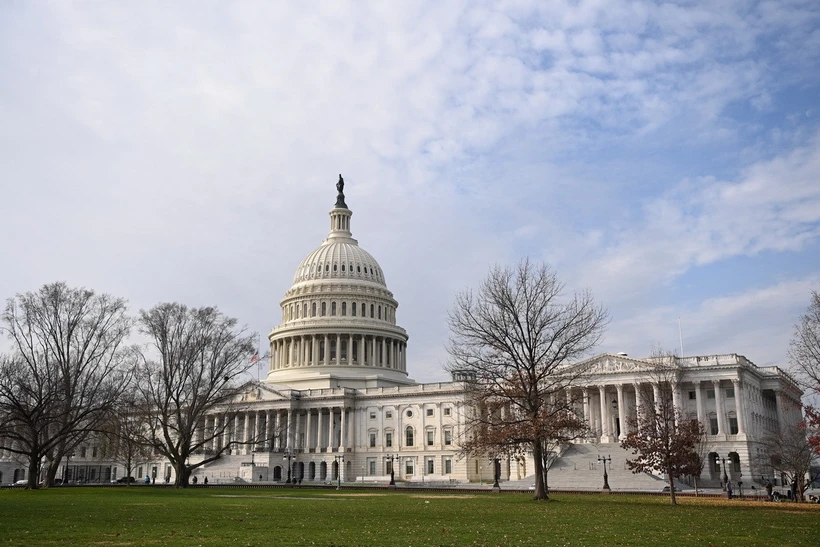 Tòa nhà Quốc hội Mỹ ở Washington, DC. (Ảnh: AFP/TTXVN)