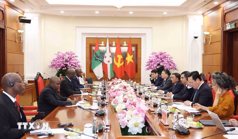 Quang cảnh buổi tiếp. (Ảnh: Phương Hoa/TTXVN)