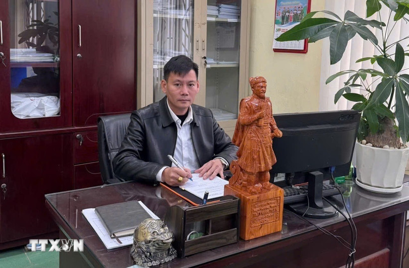 Đảng viên Nguyễn Văn Học (xã Thiên Lộc, Hà Nội) đặt niềm tin vào Đại hội XIV mở ra kỷ nguyên bứt phá, đất nước hùng cường, thịnh vượng. (Ảnh: Nguyễn Thắng/TTXVN)