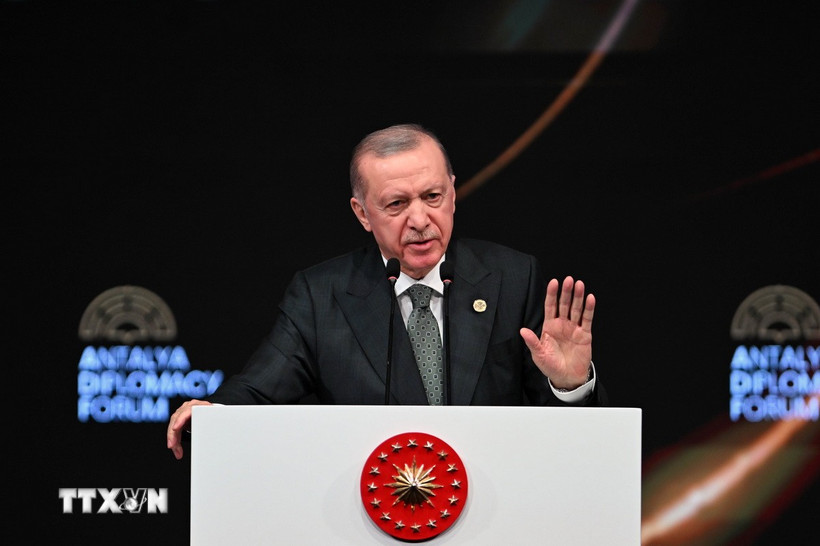 Tổng thống Thổ Nhĩ Kỳ Recep Tayyip Erdogan. (Ảnh: THX/TTXVN)