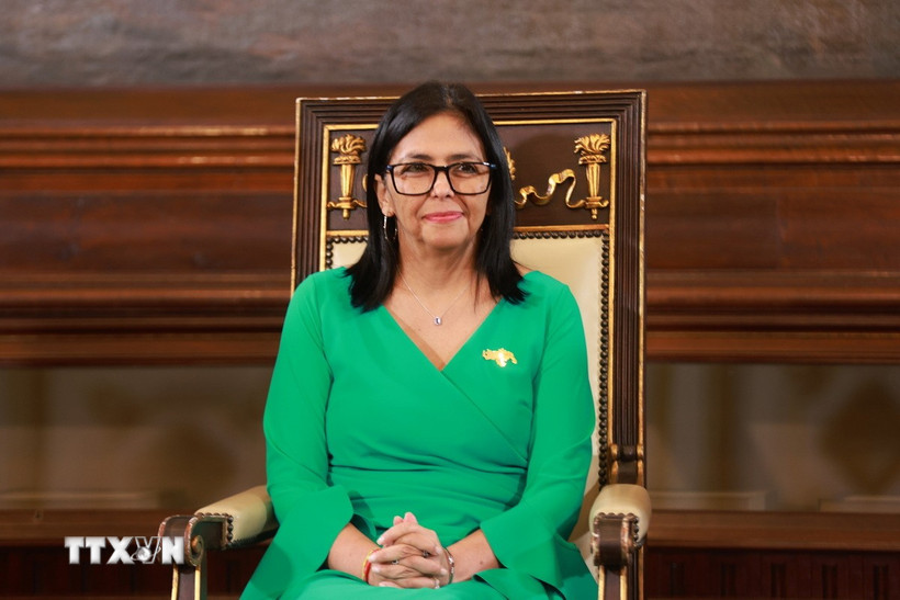 Tổng thống Delcy Rodriguez. (Ảnh: THX/TTXVN)