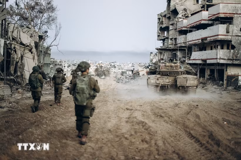 Binh sỹ Israel tại Dải Gaza. (Ảnh: THX/TTXVN)