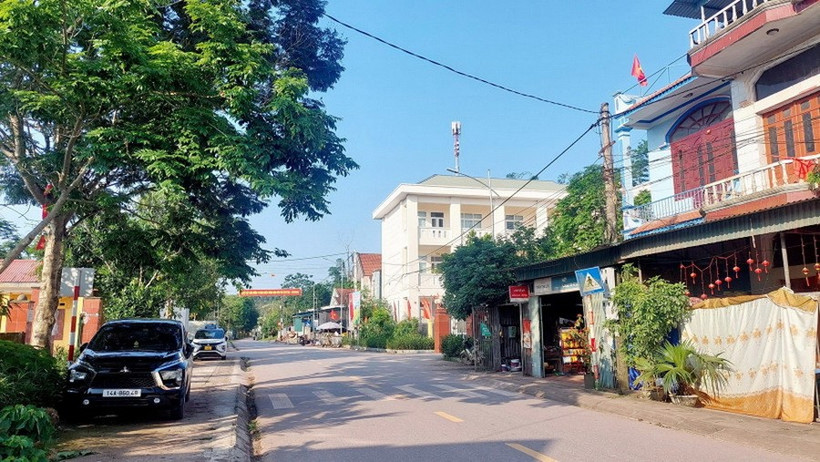 Diện mạo mới của Vân Đồn - nơi có trên 90% là người đồng bào dân tộc Sán Dìu. (Ảnh: Thanh Vân/TTXVN)