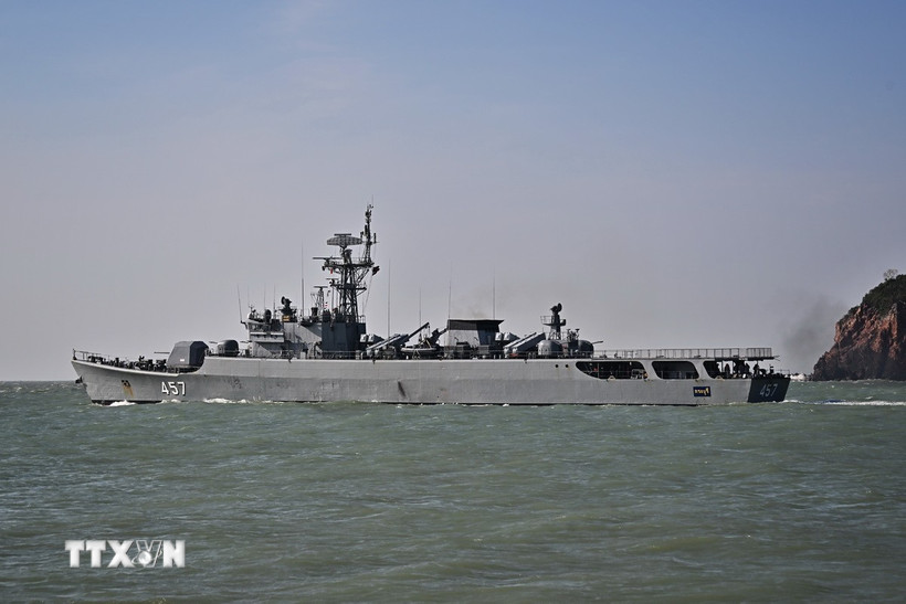 Tàu HTMS Kraburi của Thái Lan. (Ảnh minh họa. AFP/TTXVN)