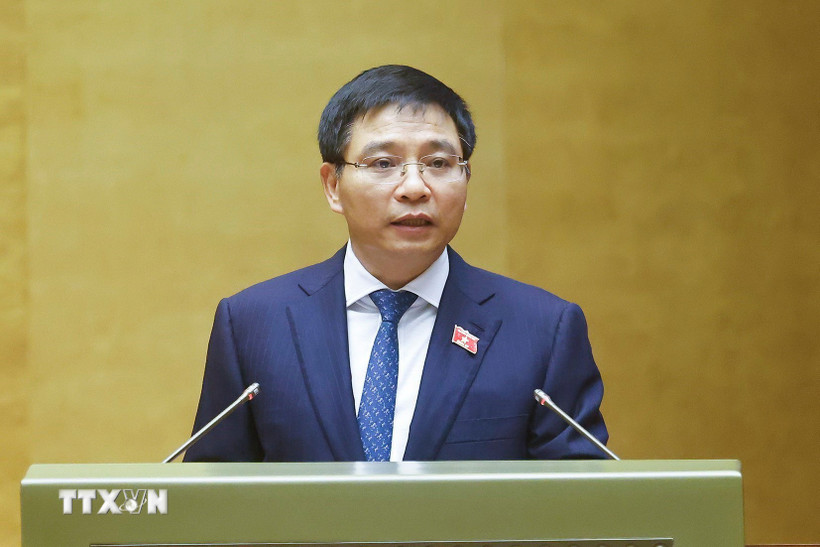 Bộ trưởng Bộ Tài chính Nguyễn Văn Thắng phát biểu. (Ảnh: Doãn Tấn/TTXVN)