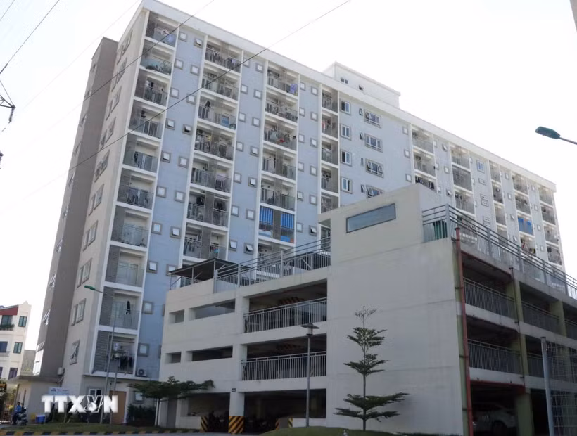 Một dự án nhà ở tại khu Đa Cấu, phường Nam Sơn, thành phố Bắc Ninh. (Ảnh: Thái Hùng/TTXVN)