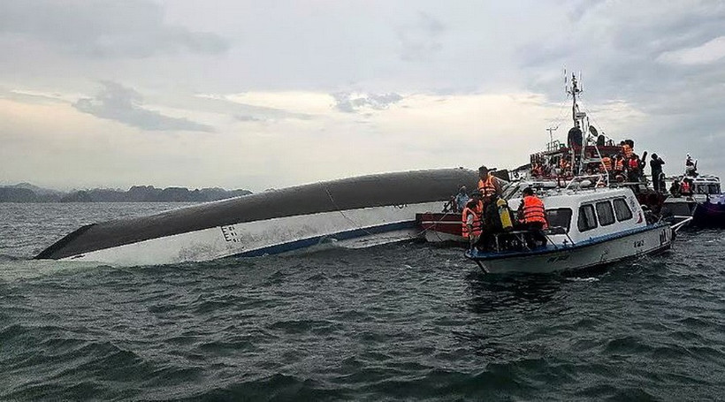 Hiện trường vụ việc. (Ảnh: AFP)