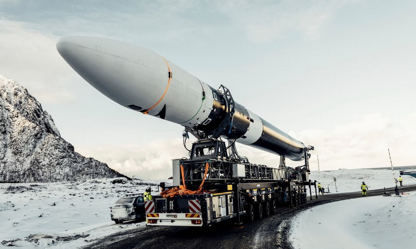 Spectrum được phóng từ sân bay vũ trụ Andoya ở Na Uy. (Ảnh: AP)