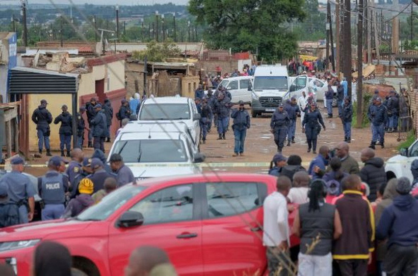 Hiện trường một vụ xả súng ở Nam Phi. (Ảnh: AP/Getty images)