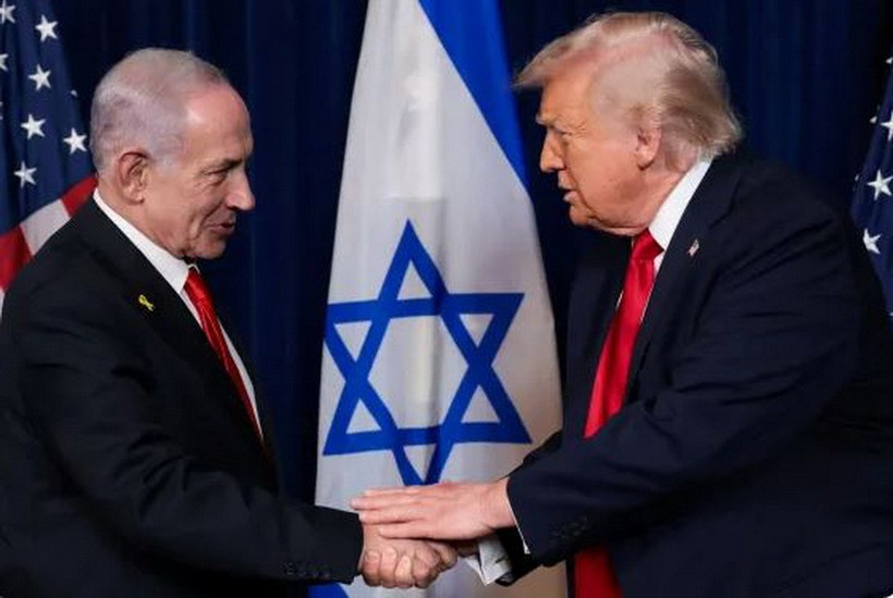 Tổng thống Mỹ Donald Trump và Thủ tướng Israel Benjamin Netanyahu tại khu nghỉ dưỡng Mar-a-Lago. (Ảnh: Reuters)