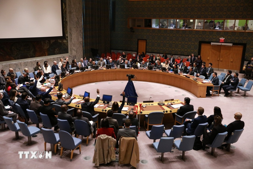 Một cuộc họp của Hội đồng Bảo an. (Ảnh: THX/TTXVN)