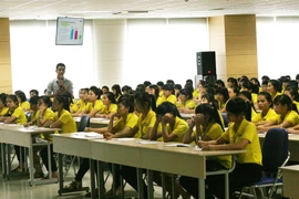 Lớp học chống quấy rối tình dục được Samsung Electronics Việt Nam tổ chức cho công nhân. (Ảnh: T.H/Vietnam+)