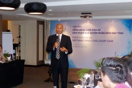 Ông Tarun Sawney (BSA) cho hay trong bất kỳ vụ việc nào, BSA không muốn làm xấu mặt doanh nghiệp vi phạm và sẽ rất vui nếu các doanh nghiệp tự giải quyết ổn thỏa. (Ảnh: T.H/Vietnam+)