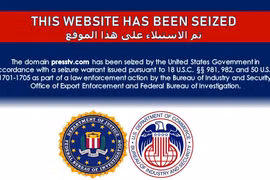 Iran lên án Mỹ chiếm quyền kiểm soát các trang web truyền thông 