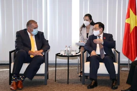 [Photo] Chủ tịch Quốc hội Vương Đình Huệ tiếp các doanh nghiệp châu Âu