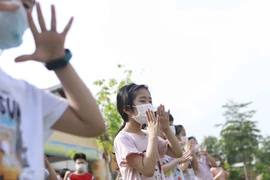 [Photo] Cuộc sống trong khu cách ly của 84 F1 nhí tại Vĩnh Phúc