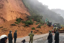 Mưa lũ gây sạt lở, ngập một số điểm trên các tuyến quốc lộ ở Thanh Hóa