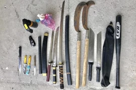 An Giang: Tạm giữ hình sự nhóm thanh niên mang hung khí đi đòi nợ