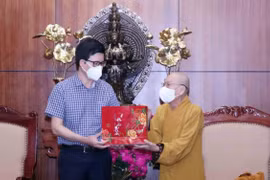 Ban Tôn giáo Chính phủ thăm và làm việc với Giáo hội Phật giáo TP.HCM