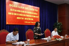 Phó Chủ tịch nước kiểm tra công tác chuẩn bị bầu cử tại Cà Mau