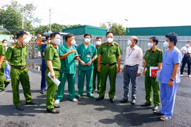 Bộ Công an kiểm tra việc phòng cháy ở khu cách ly, bệnh viện dã chiến