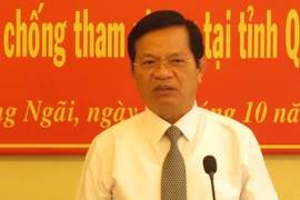 Bí thư Tỉnh ủy Quảng Ngãi Lê Viết Chữ. (Ảnh: Phước Ngọc/TTXVN)