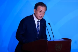 Tổng thống Hàn Quốc Moon Jae-in. (Ảnh: AFP/TTXVN)