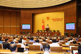 Quốc hội thông qua toàn văn Luật sửa đổi, bổ sung Điều 3 Luật Quản lý, sử dụng vũ khí, vật liệu nổ và công cụ hỗ trợ. (Ảnh: Phương Hoa/ TTXVN)
