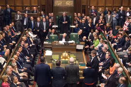 Toàn cảnh một cuộc họp của Hạ viện Anh ở thủ đô London. (Ảnh: AFP/TTXVN)
