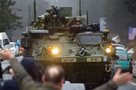 Xe bọc thép M1126 Stryker của Mỹ. (Nguồn: AFP/Getty)