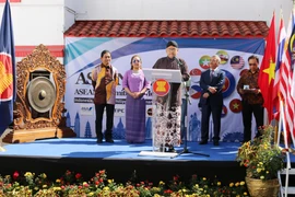Đại sứ Indonesia, Cheppy Tri Prakoso Wartono phát biểu khai mạc sự kiện. (Ảnh: Việt Hùng/Vietnam+)