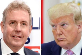 Đại sứ Anh Kim Darroch và Tổng thống Mỹ Donald Trump. (Nguồn: Getty)