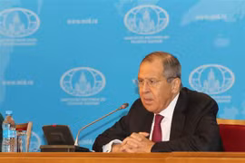 Ngoại trưởng Nga Sergei Lavrov. (Ảnh: Hồng Quân/TTXVN)